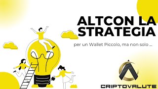 ALTCOIN  STRATEGIA per un Wallet Piccolo ma non solo [upl. by Lauraine528]