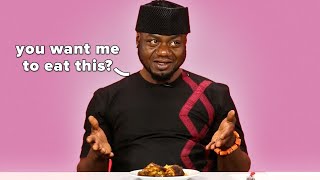 West African Uncles Try Each Others Spiced Meat Suya [upl. by Ursel]