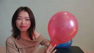 🎈ASMR 🎈Blow up Colorful Balloons Funny Ep27  Minky Balloons [upl. by Pentheas]