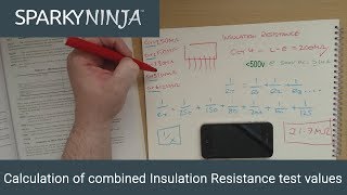 Calculating combined insulation resistance tests  CampG 2391 [upl. by Knorring]