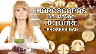 Horoscopos del Mes de Octubre mhonividente tarot horoscopo riqueza [upl. by Nolyat]