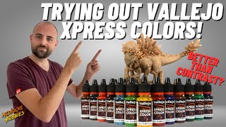 Trying out Vallejo Xpress Colors Are they better than Contrast Paint Review [upl. by Ytrebil]