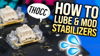 How To Lube Keyboard Stabilizers Consistent Results [upl. by Adnwahsar]