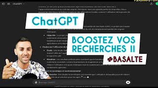 BASALTE amp ChatGPT  BOOSTEZ VOS RECHERCHES  ⚡⚡ [upl. by Ivette955]