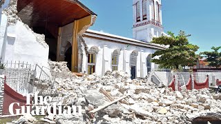 Haiti drone footage shows devastation after deadly 72magnitude earthquake [upl. by Nani737]