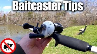 Learning How To Use A New Baitcaster  Beginner Baitcaster Tips [upl. by Baxy]