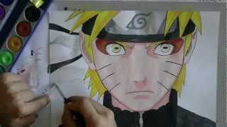 How to draw Naruto sage mode Naruto [upl. by Haase]