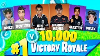 Pro Fortnite Tournament With Brothers And Friends 10000 V Bucks Prize [upl. by Sidwohl]