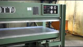 Furnierpresse OTT JU 65  KUPER Gebrauchtmaschine [upl. by Aneehsit]