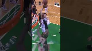 Jayson Tatum Dunks Over LeBron James 🏀🔥 JaysonTatum LeBronJames NBAHighlights [upl. by Mastat]