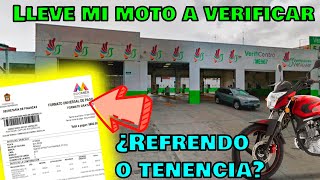 Fui a verificar mi moto Pago de tenencia refrendo [upl. by Atinihs598]