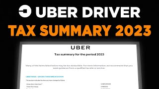 How to Read Uber Tax Summary 2023 in Canada  Calculate Uber Driver Earnings and Deductions [upl. by Osrock]