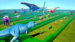 EPIC GIGA DEATHRUN ASCENDED  All ARK Creatures🦖 [upl. by Gotthard]