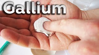 Gallium ist ein Metall das in der Hand schmilzt [upl. by Earleen531]