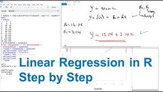 How to Perform Linear Regression in R Step by Step Using RStudio [upl. by Vilberg]