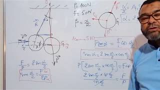 Video N°11 Exercice de mecanique statique Equilibre dune boule suspendue [upl. by Ttevi]