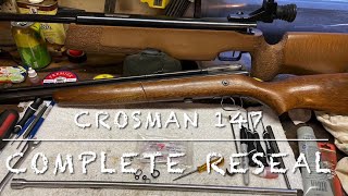 Crosman model 147 pump 177 air rifle complete reseal Will it ever work 🤷‍♂️ [upl. by Eladnyl]