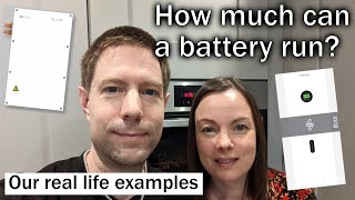 How much can a home storage battery run in winter Our real life examples [upl. by Koralle748]