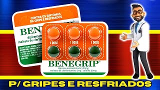 BENEGRIP Para Que Serve Como Usar Efeitos Colaterais e Bula Simplificada [upl. by Nyrehtac826]