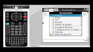 Tutorial de TI Nspireâ„¢ CX CAS Parte 4 Abrir Guardar y Modificar Documentos [upl. by Arther]