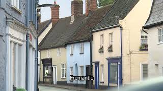 Norfolk Village  Wymondham  Quaint street  Market town  Fremantle Stock Footage  E18R12 003 [upl. by Ahterahs347]