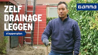 Drainage aanleggen in de tuin  GAMMA [upl. by Ledda]