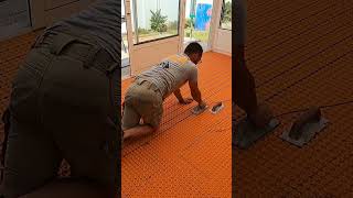 Installer un plancher chauffant dans une Véranda [upl. by Gitel]