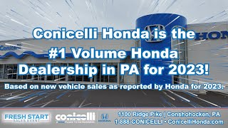 🚗🎉 Conicelli Honda  1 Volume Honda Dealership in PA for 2023 Special Pricing amp Celebrating YOU 🌟 [upl. by Davina679]