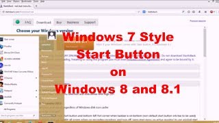 Trik Mengembalikan Start Menu ala Windows 7 di Windows 8 dan 81 [upl. by Inilahs]