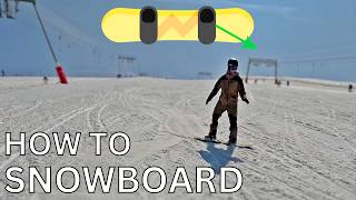 LEARN HOW TO SNOWBOARD IN 15 MINUTES complete walkthrough [upl. by Aniez718]