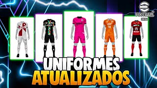 UNIFORMES MAIS BONITOS DO EFOOTBALL 2024 MOBILE [upl. by Ennairrac84]