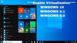 How to enable Virtualization VTx in Bios Windows 10  NEW [upl. by Ner178]