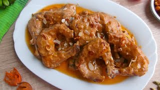 চিকেন রোস্ট  Biye Barir Chicken Roast Recipe  Traditional Bangladeshi Murgir Roast [upl. by Arakat762]