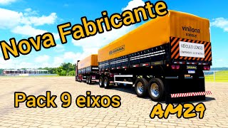 Rodotrem Recrusul Pack 9 eixos AM29 ets2 143 [upl. by Yelsiap924]