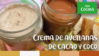 Crema de avellanas de cacao y coco  Receta fit y saludable [upl. by Enait892]