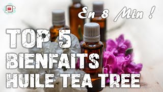 8 MIN POUR APPRENDRE LES 5 BIENFAITS DE LHUILE ESSENTIELLE DE TEA TREE antibactérien rhumatismes [upl. by Yoc]