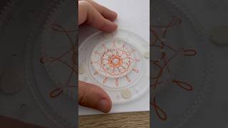 Spirographe orange marguerite 🌼 asmr spirograph drawing satisfying relaxing greenday [upl. by Repohtsirhc]