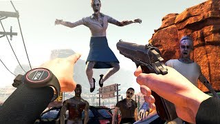 My FAVORITE VIRTUAL REALITY Zombie Apocalypse Game Arizona Sunshine Funny Moments [upl. by Ailimac]