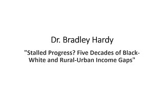 03252024 Colloquium Presentation by Dr Bradley Hardy [upl. by Nuahc]