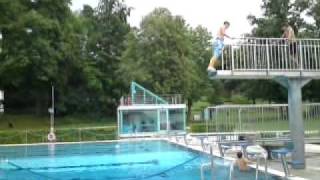 FreibadSchwimmbad Balingen  Backflip [upl. by Yeslaehc789]