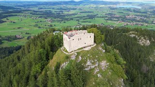 Falkenstein  Germanys highest castle ruin Right next to Neuschwanstein  Stunning view [upl. by Sibie136]