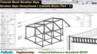 Tutorial Revit Kontruksi Baja Castella Beam  Honey Comb [upl. by Steinman]