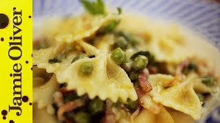 Pancetta Pea amp Mint Farfalle  Gennaro Contaldo [upl. by Oetam]