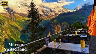 MÜRREN Switzerland 🇨🇭 Beautiful Alpine Swiss Village 🏔️ [upl. by Joannes]