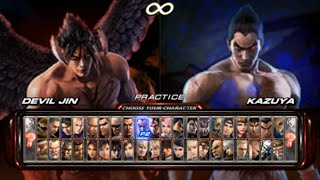 Tekken 6 Opening and All Characters PSP [upl. by Adorne]