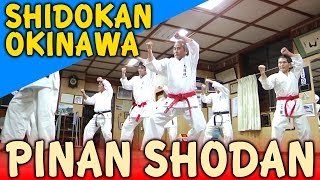 PINAN SHODAN  OKINAWA SHIDOKAN shorin ryu [upl. by Kelsy]