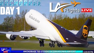 🔴LIVE Anchorage Ted Stevens Intl LIVE  ANC Plane Spotting [upl. by Andris]