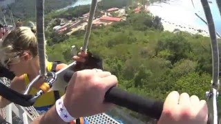 Dragons Breath Flight Line Labadee Haiti Zipline Royal Caribbean [upl. by Bean]