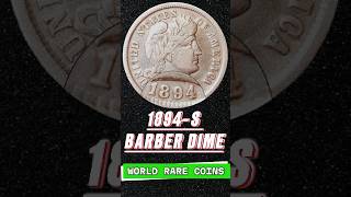 1894 S Barber Dime  coin money coinhistory [upl. by Animehliw]