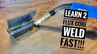 Learn to Make Perfect FLUX CORE Welds FAST How To Stack Dimes [upl. by Rahab936]